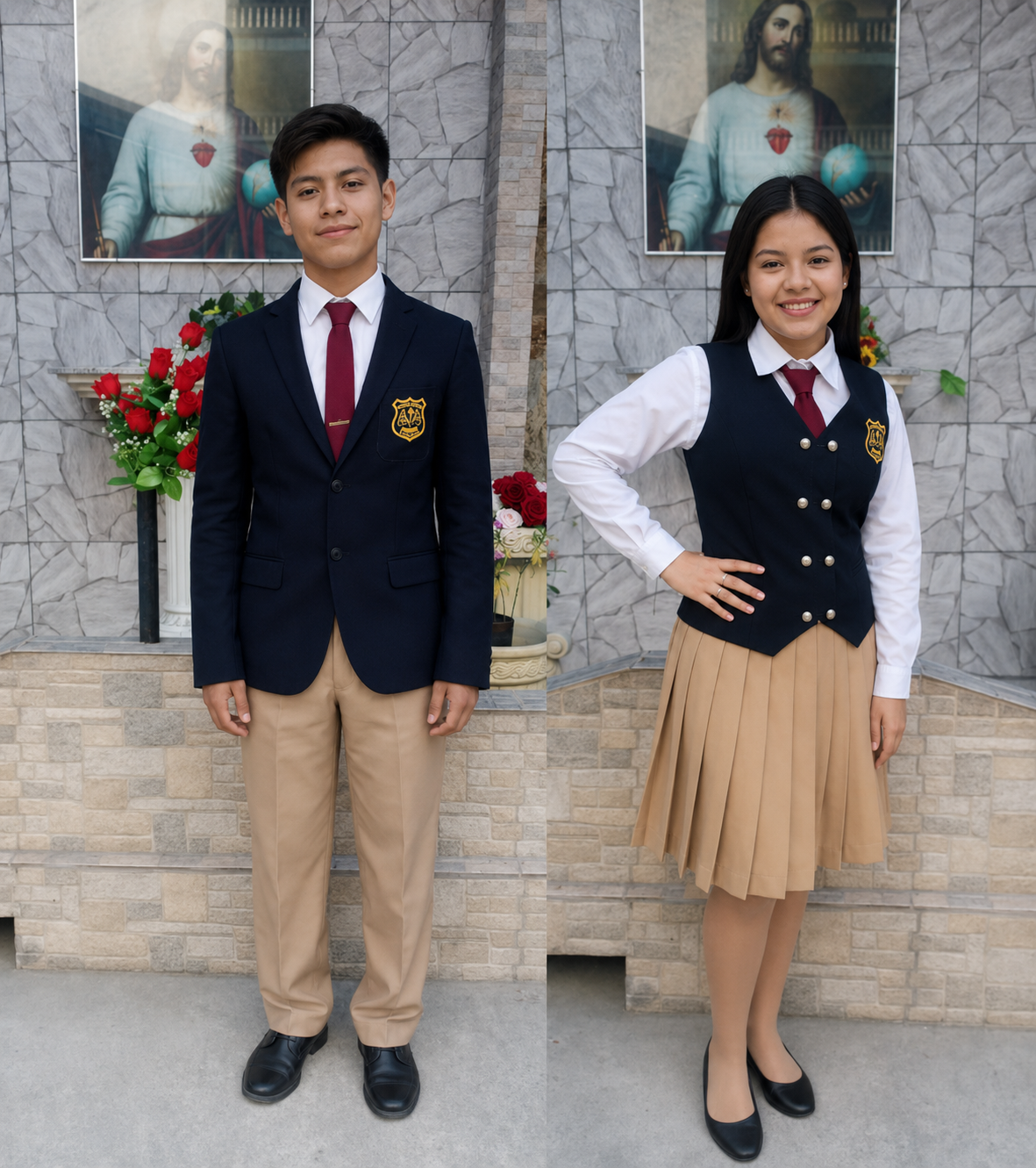 Uniforme de parada colegio